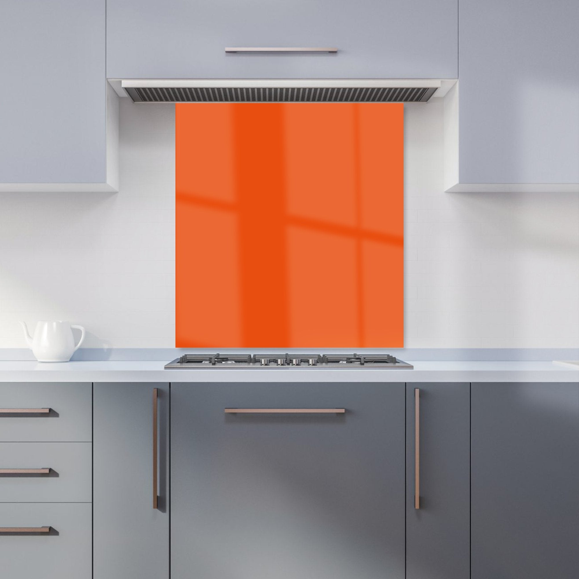 Burnt Orange Kitchen Splashback