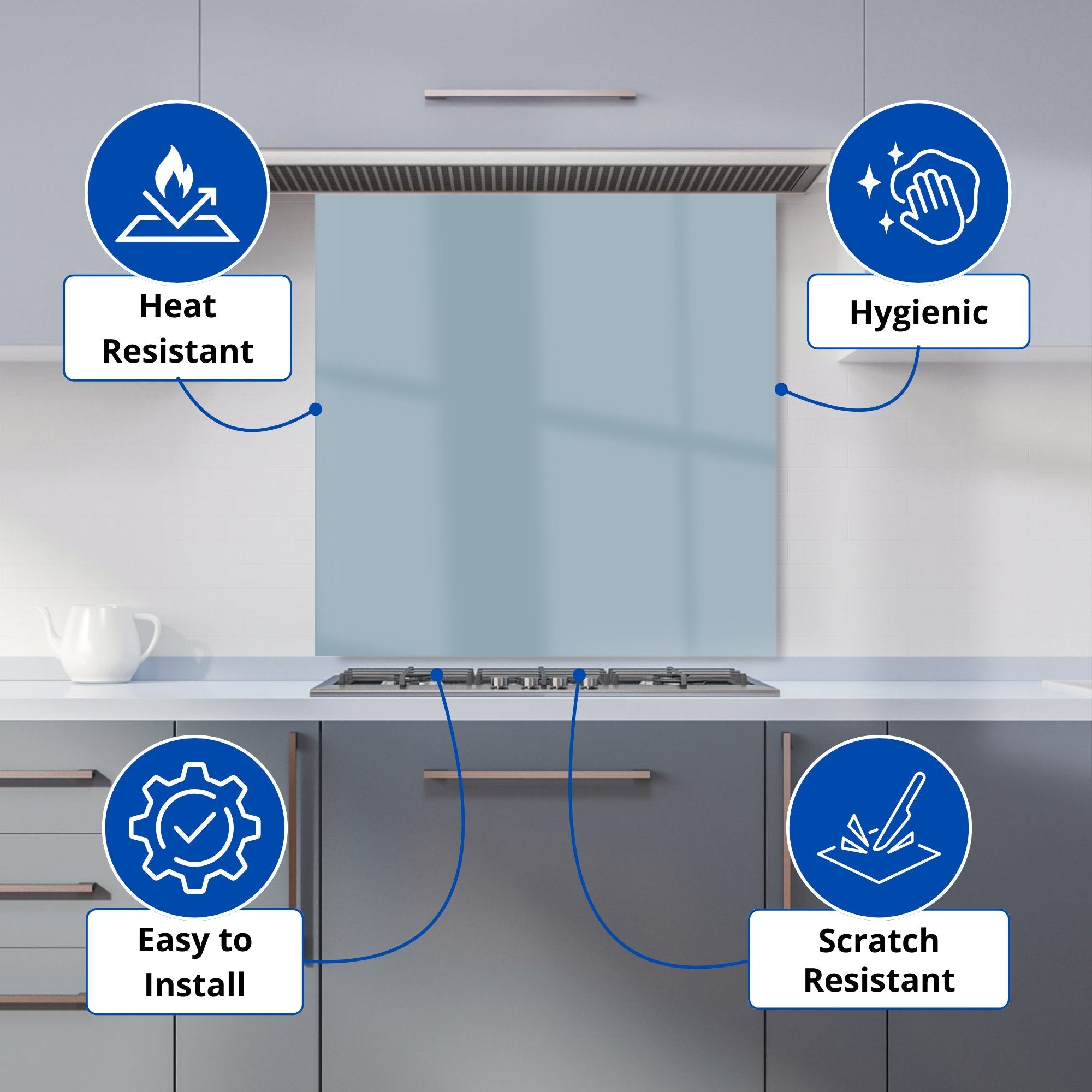 Regent Grey Kitchen Splashback