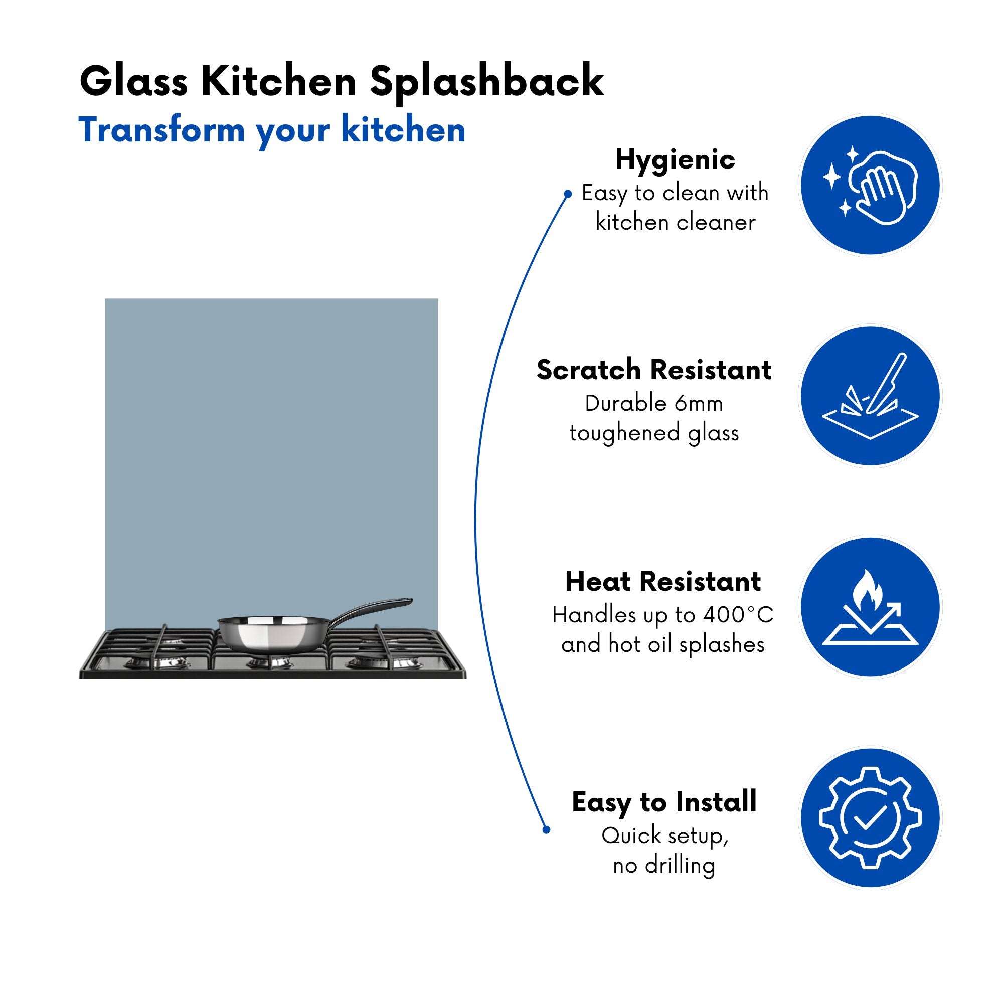 Regent Grey Kitchen Splashback