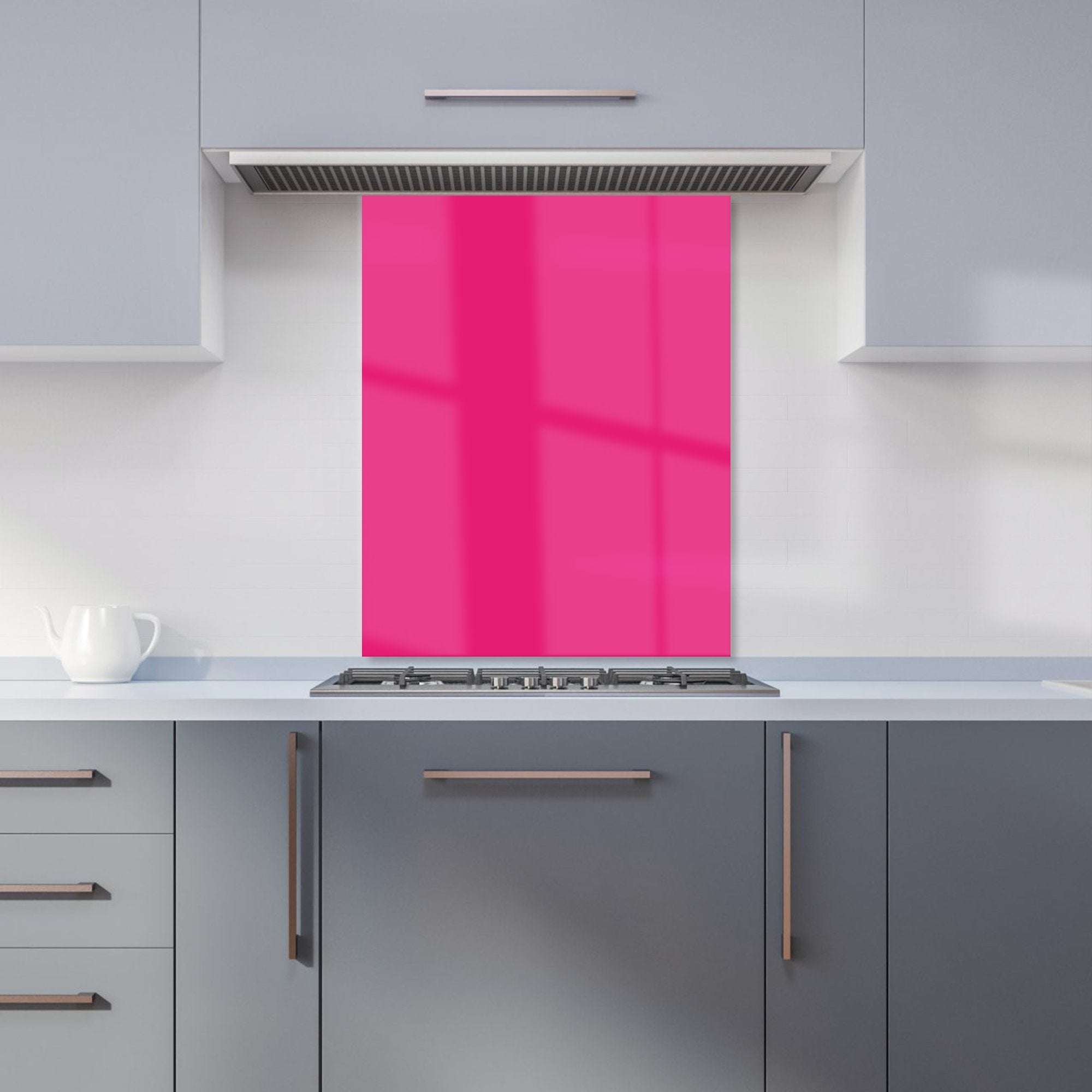 Vivid Pink Kitchen Splashback