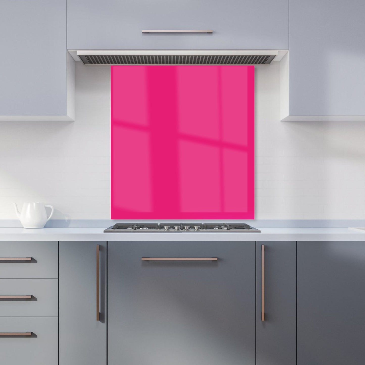 Vivid Pink Kitchen Splashback