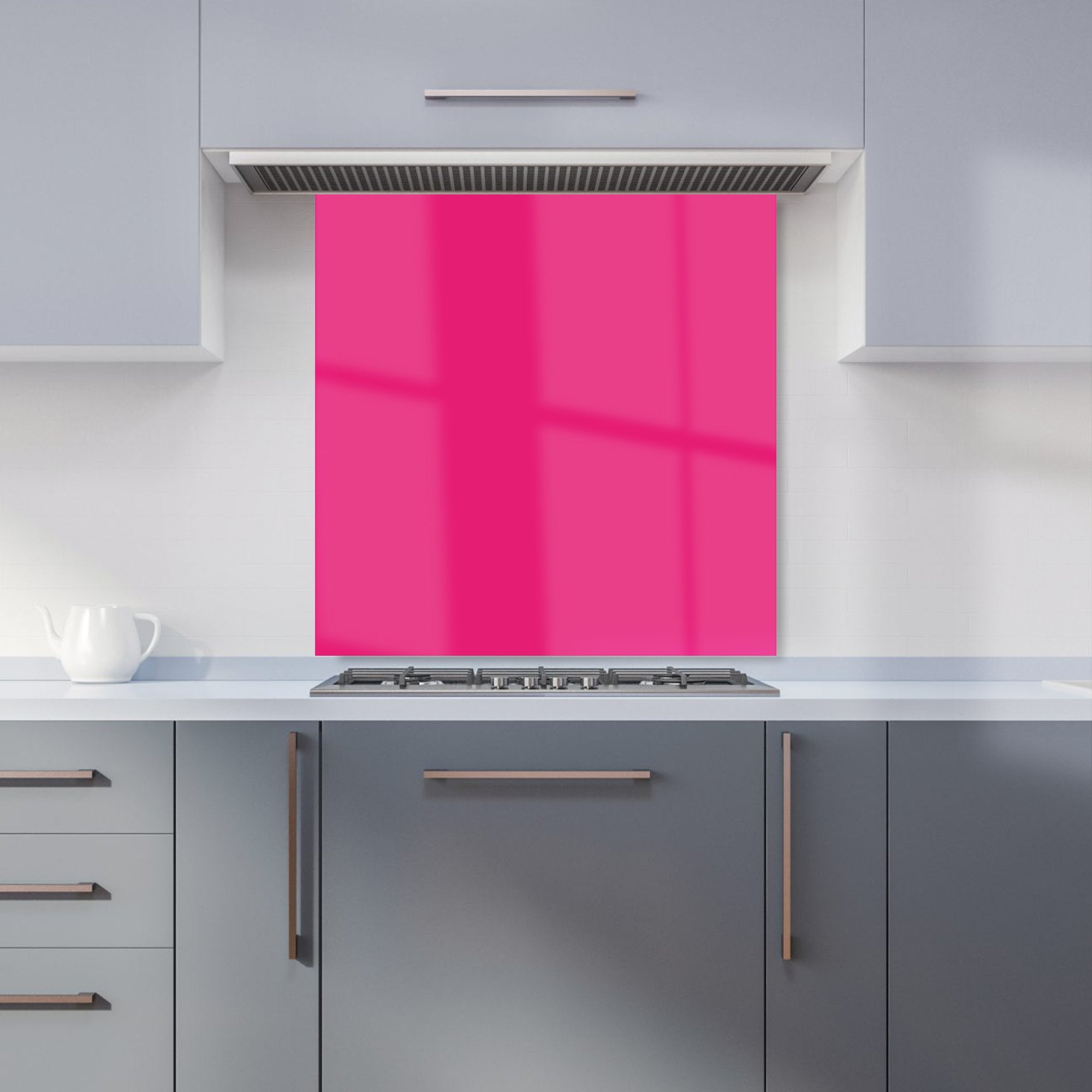 Vivid Pink Kitchen Splashback