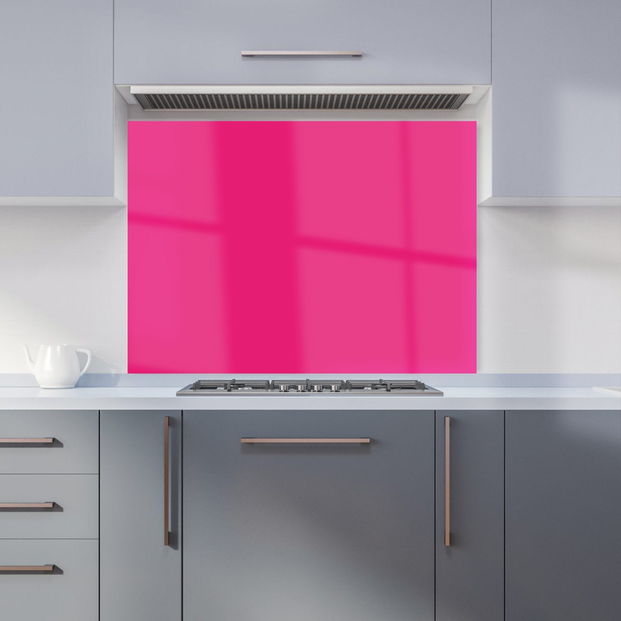 Vivid Pink Kitchen Splashback