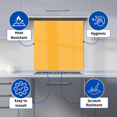 Cantaloupe Orange Kitchen Splashback
