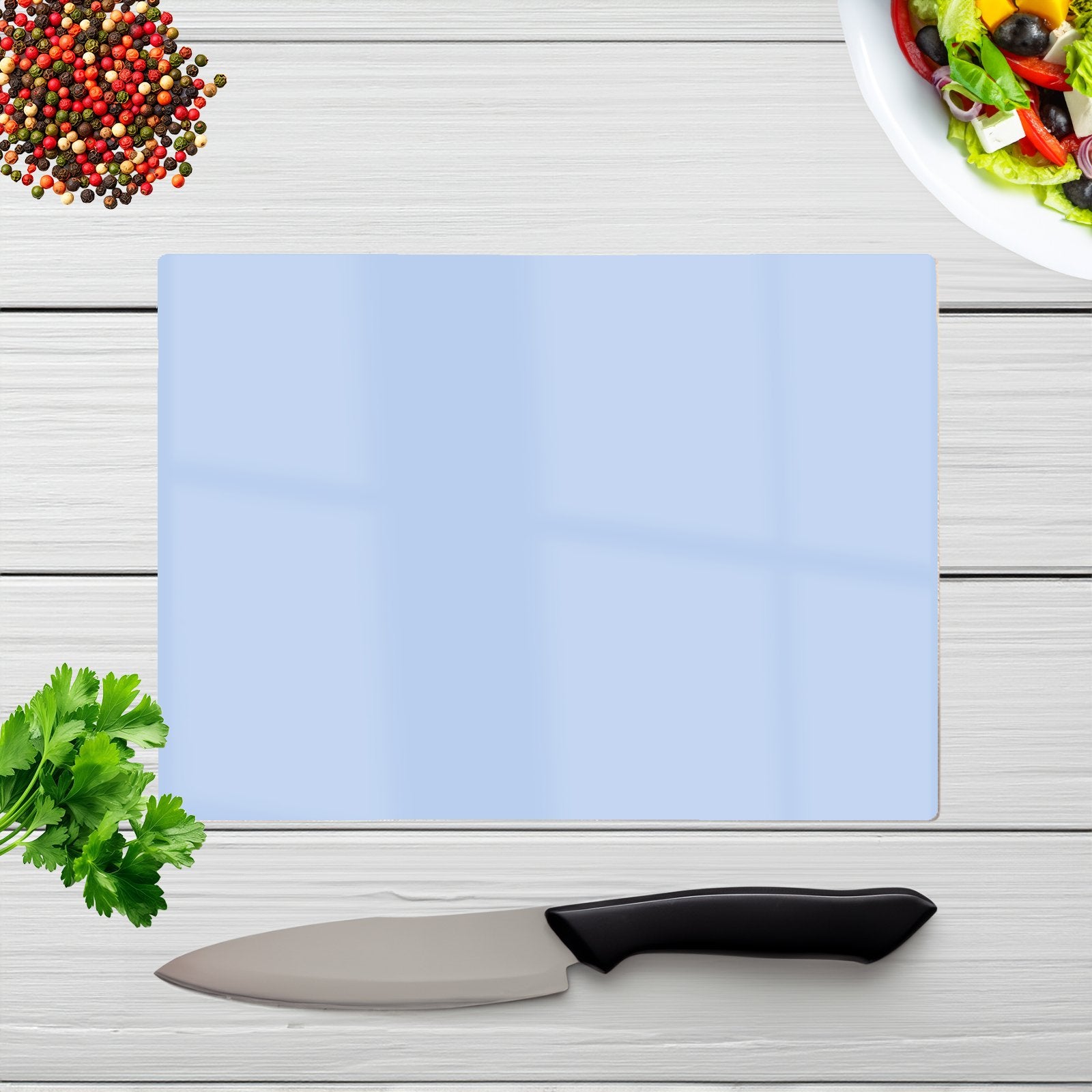 Pale Cornflour Blue Chopping Board