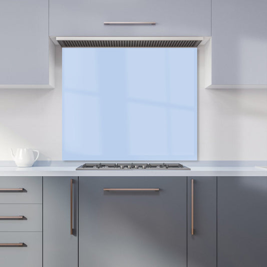 Pale Cornflour Blue Kitchen Splashback