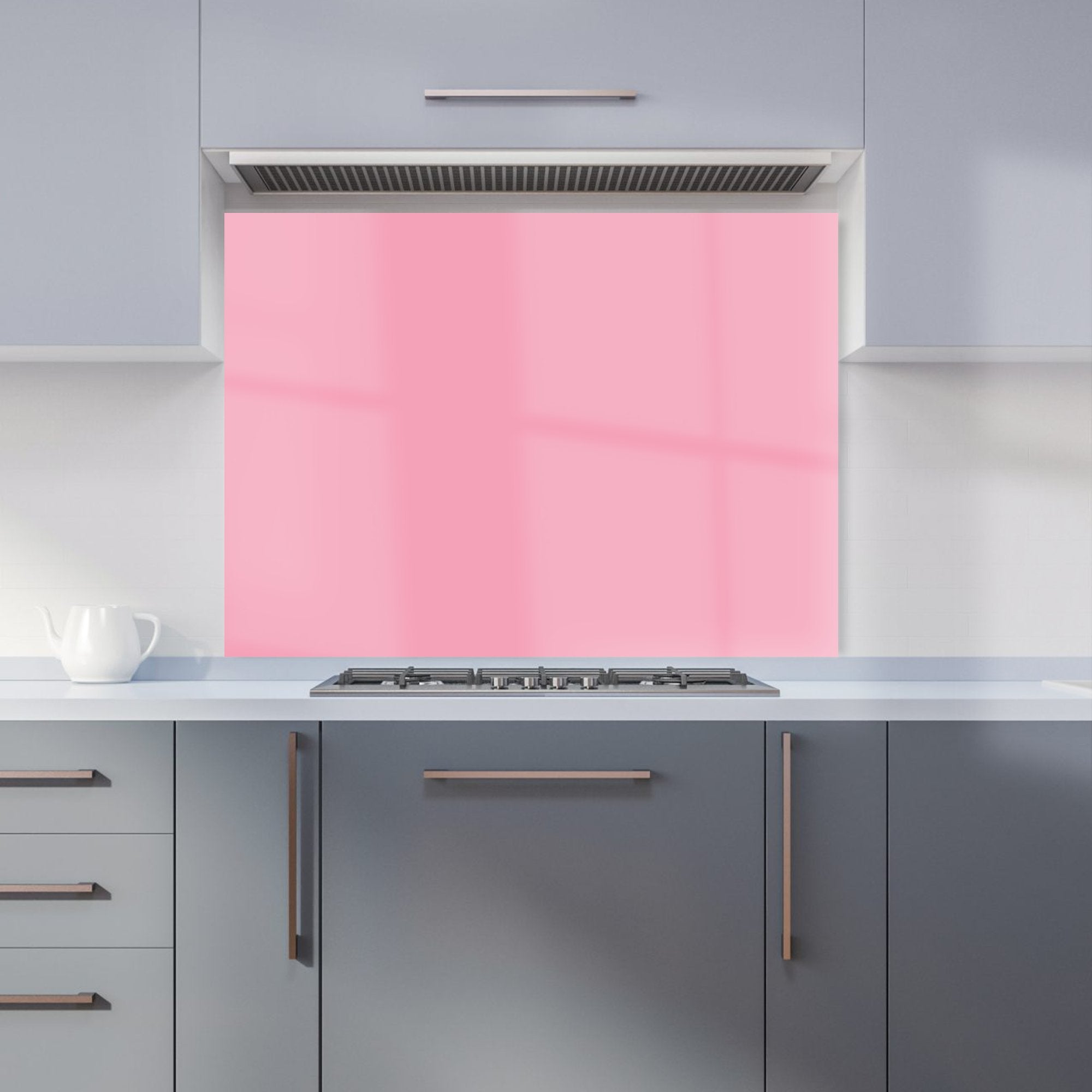 Baby Pink Kitchen Splashback