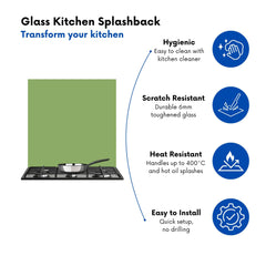 Thyme Green Kitchen Splashback