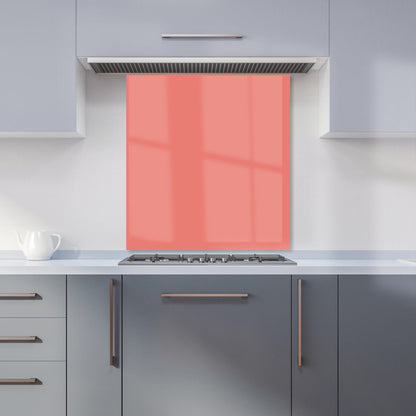 Coral Pink Kitchen Splashback