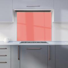 Coral Pink Kitchen Splashback