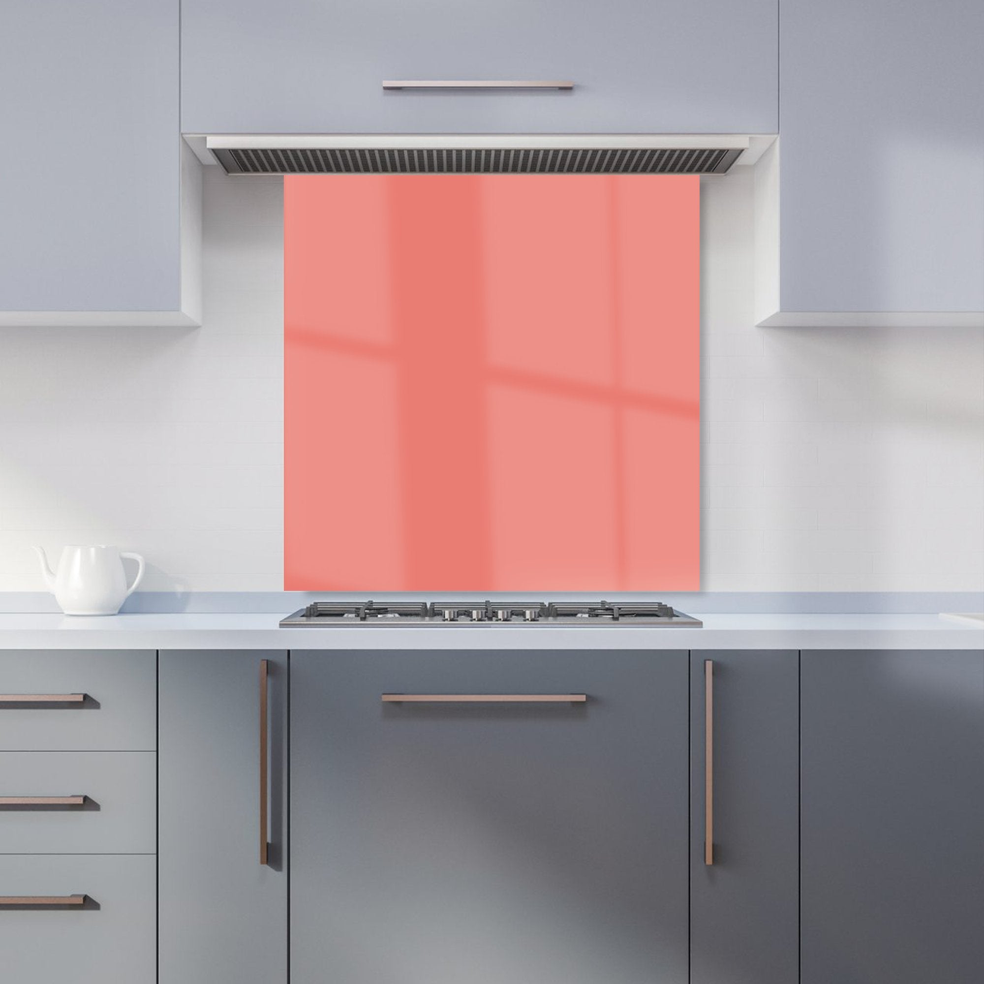 Coral Pink Kitchen Splashback