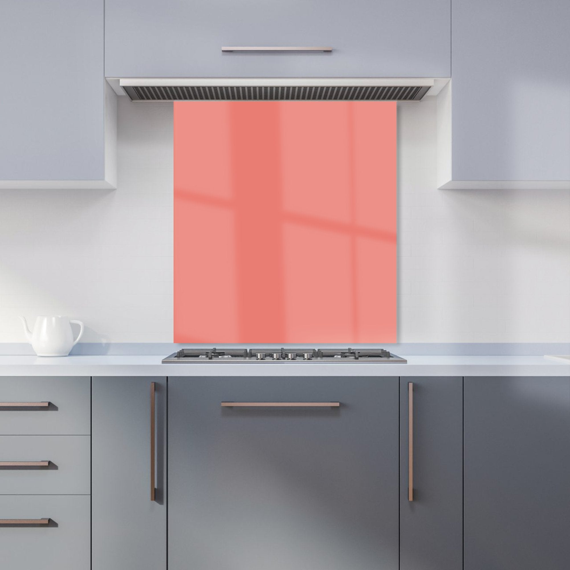 Coral Pink Kitchen Splashback