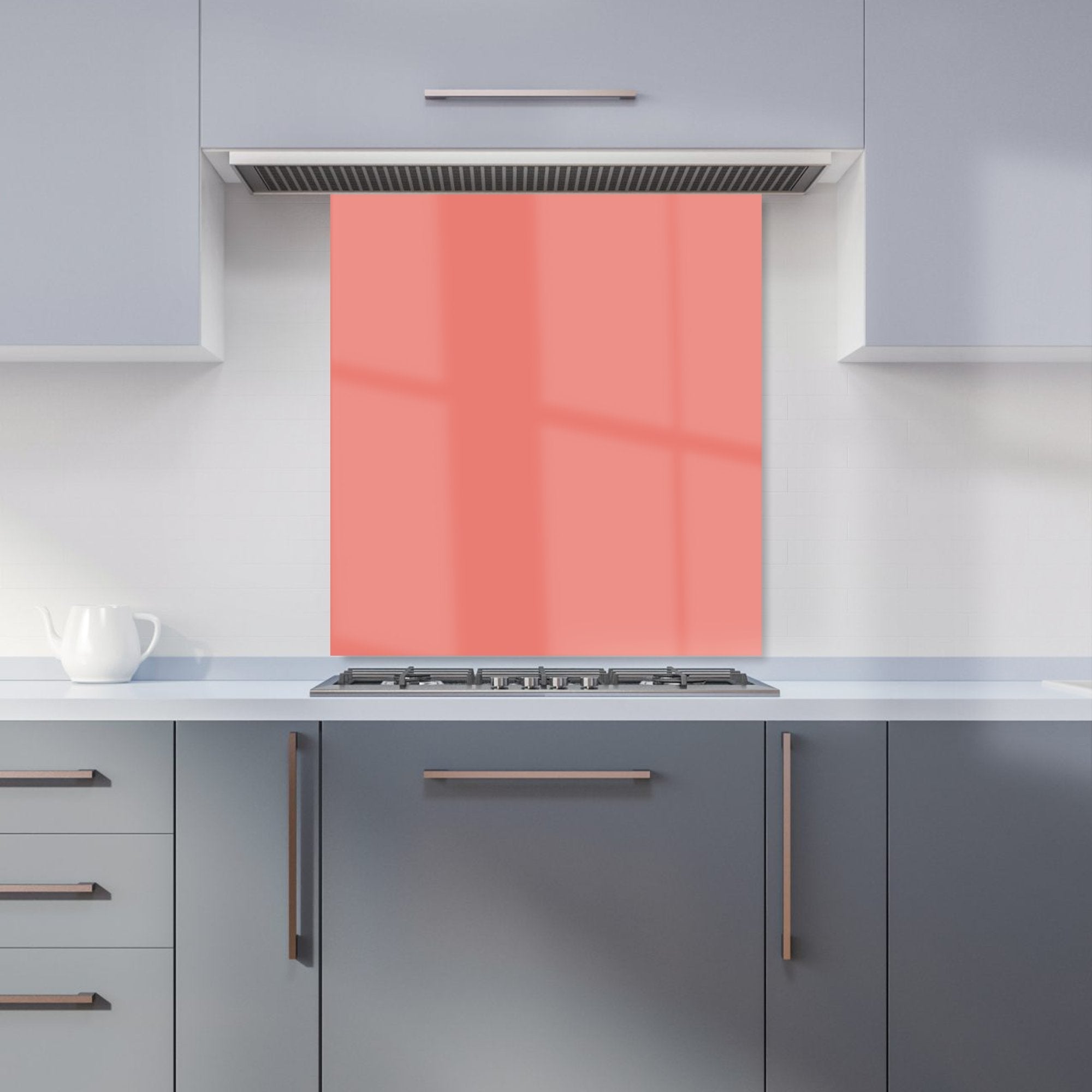 Coral Pink Kitchen Splashback