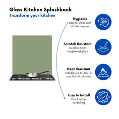 Sage Green Kitchen Splashback