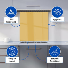 Desert Yellow Kitchen Splashback