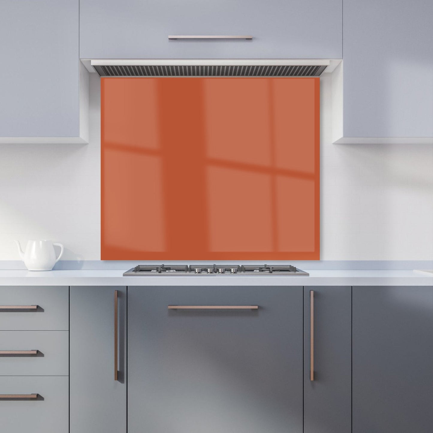 Rusty Orange Kitchen Splashback