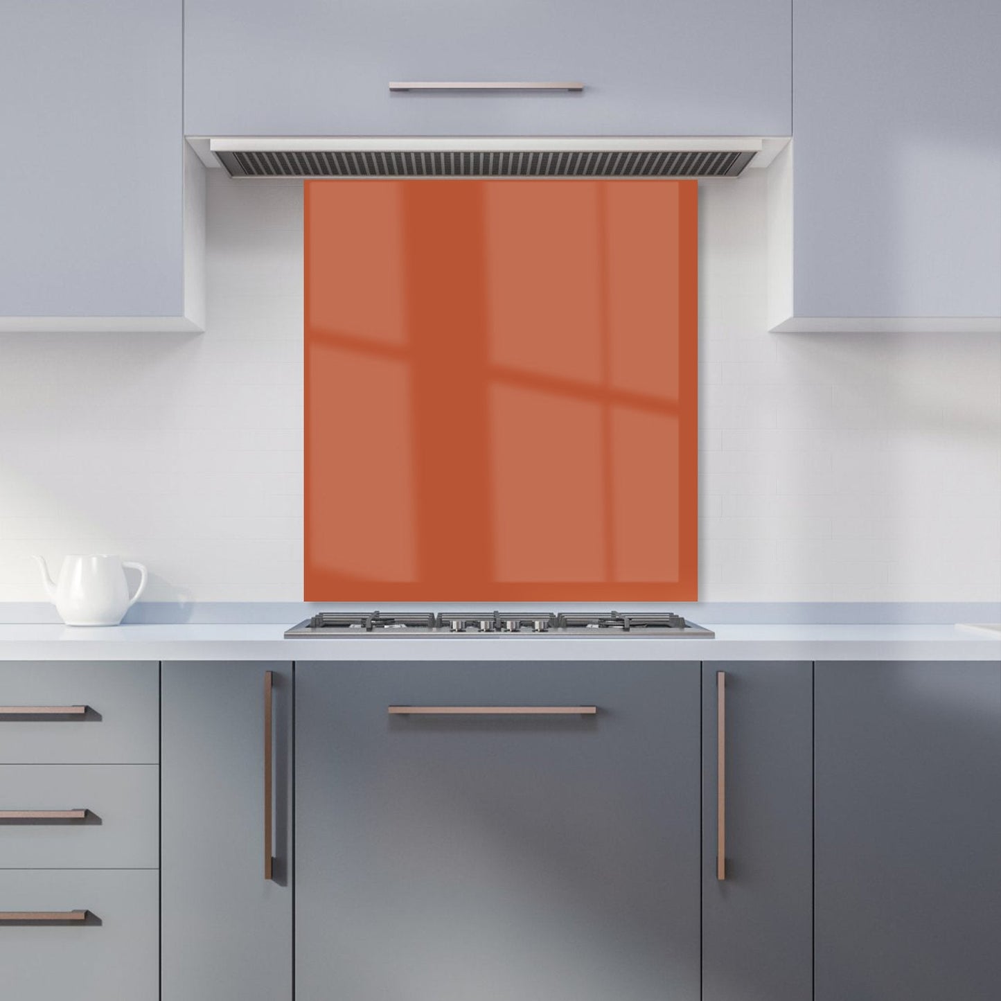 Rusty Orange Kitchen Splashback