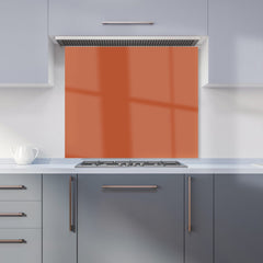 Rusty Orange Kitchen Splashback