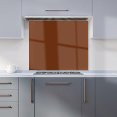 Chocolate Brown Kitchen Splashback