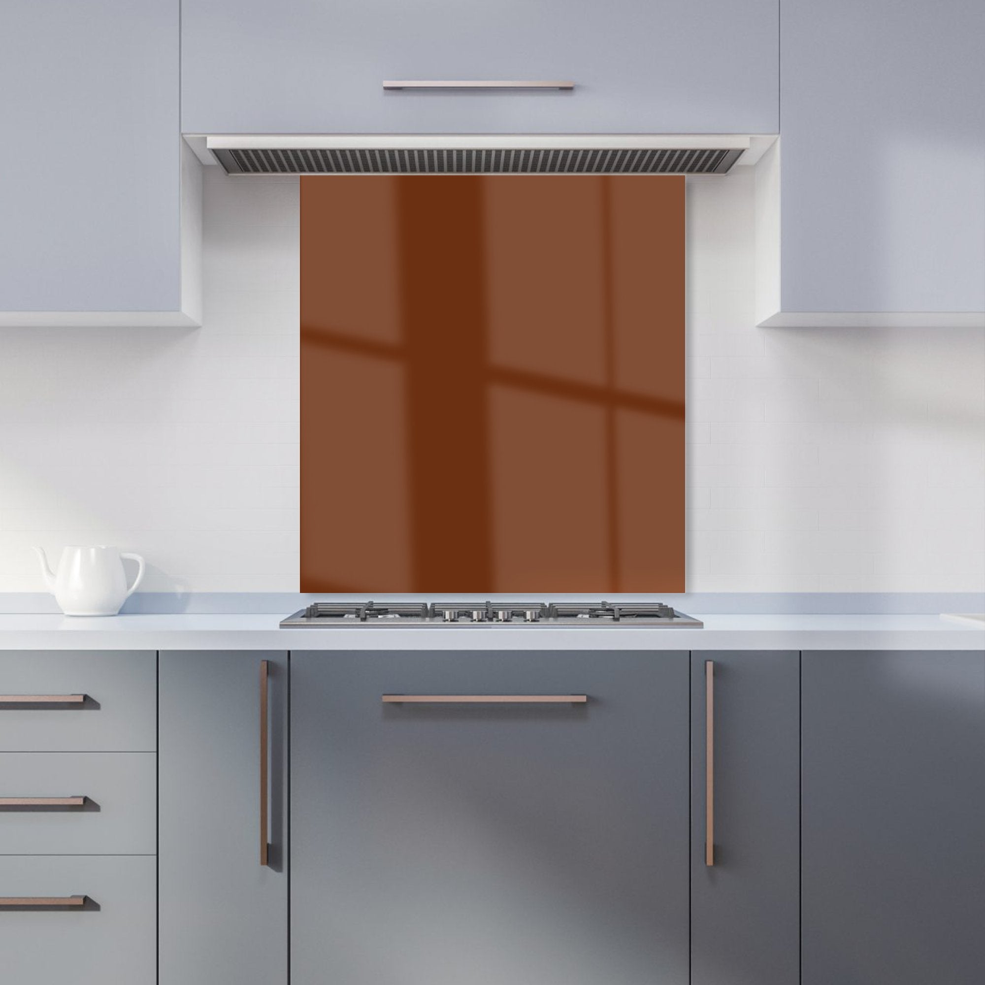 Chocolate Brown Kitchen Splashback