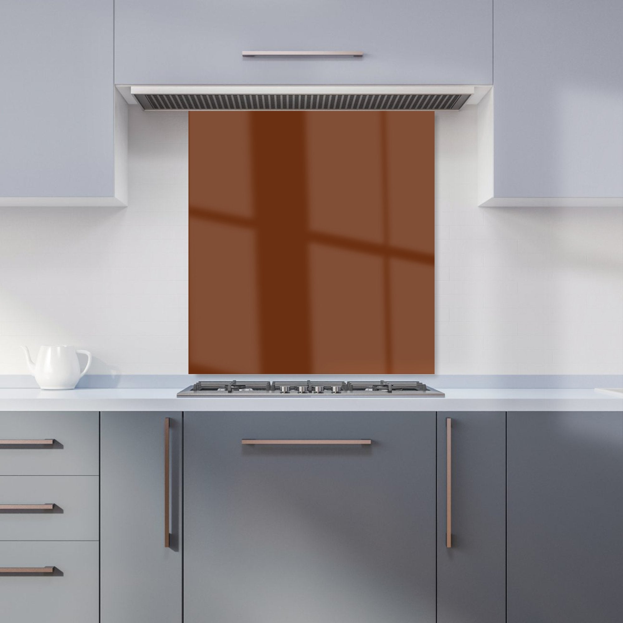 Chocolate Brown Kitchen Splashback