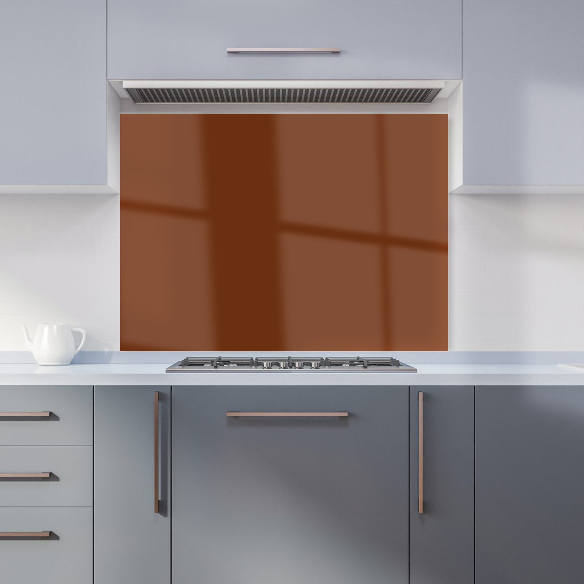 Chocolate Brown Kitchen Splashback
