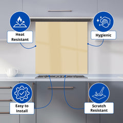 Biscuit Brown Kitchen Splashback