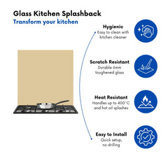 Biscuit Brown Kitchen Splashback