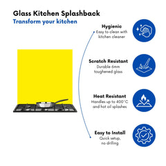 Sunshine Yellow Kitchen Splashback