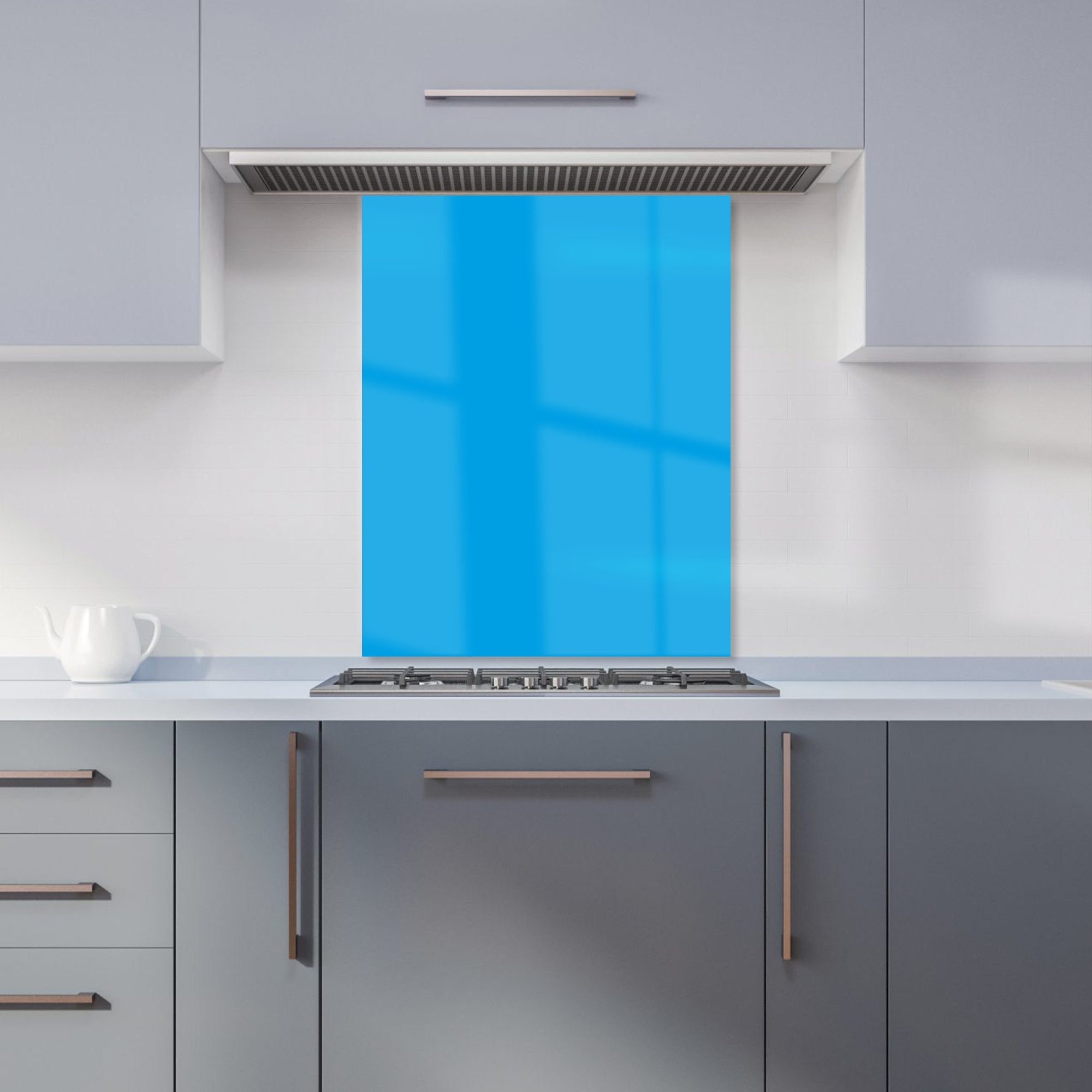 Electric Blue Kitchen Splashback