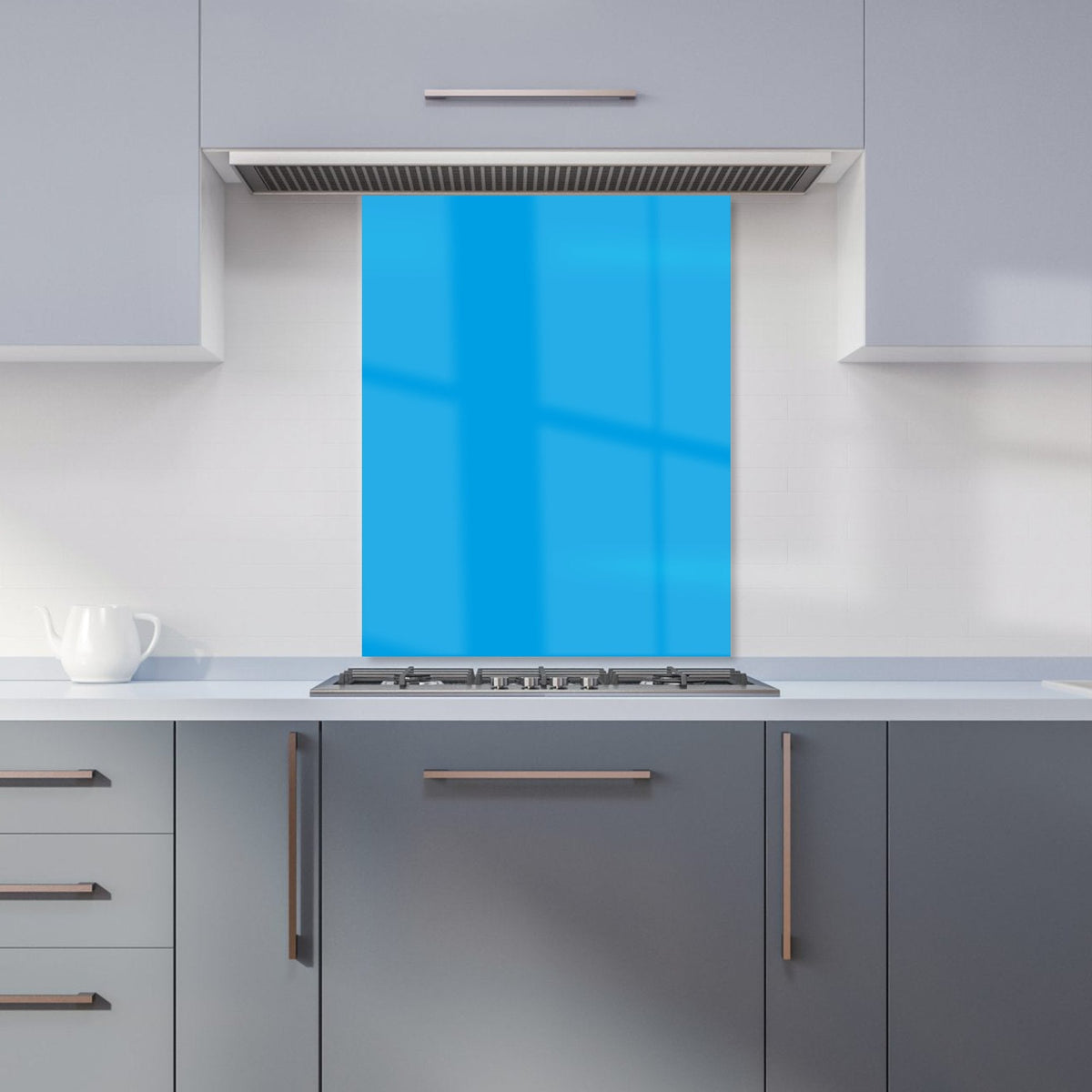 Electric Blue Kitchen Splashback