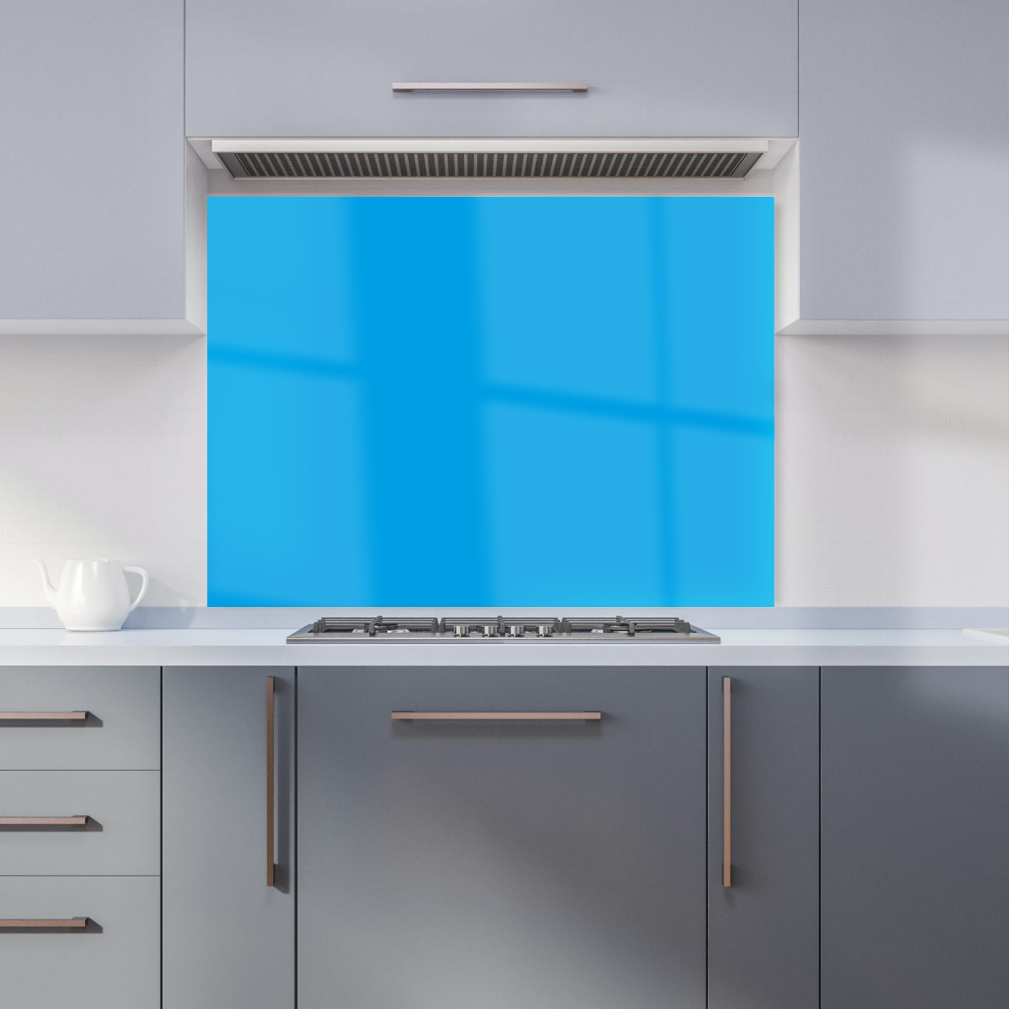 Electric Blue Kitchen Splashback
