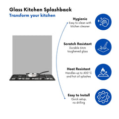 Dusty Grey Kitchen Splashback