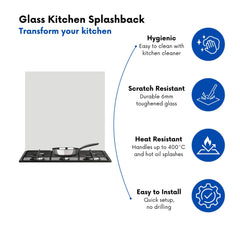 Pastel Grey Kitchen Splashback