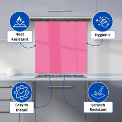 Hot Pink Kitchen Splashback