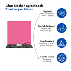 Hot Pink Kitchen Splashback