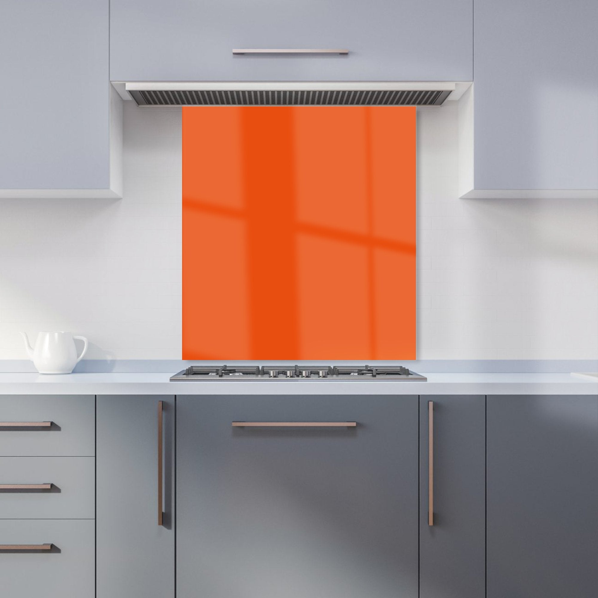 Flame Orange Kitchen Splashback