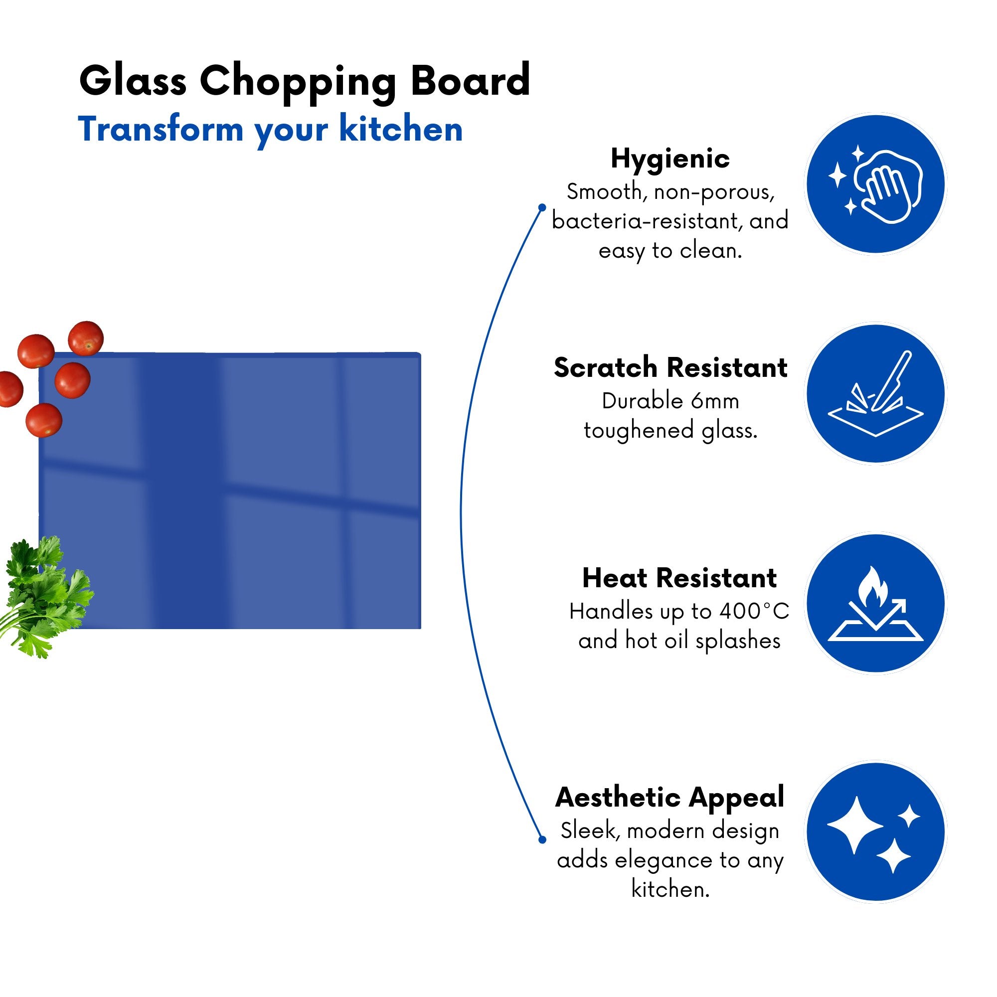 Royal Blue Chopping Board
