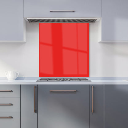 Fire Engine Red Kitchen Splashback