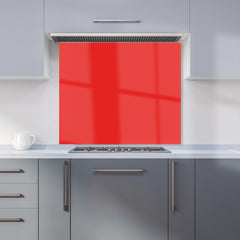 Fire Engine Red Kitchen Splashback