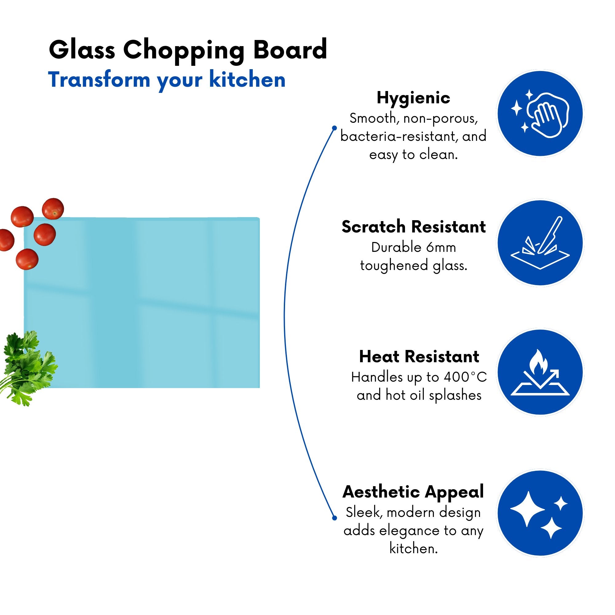 Sky Blue Chopping Board