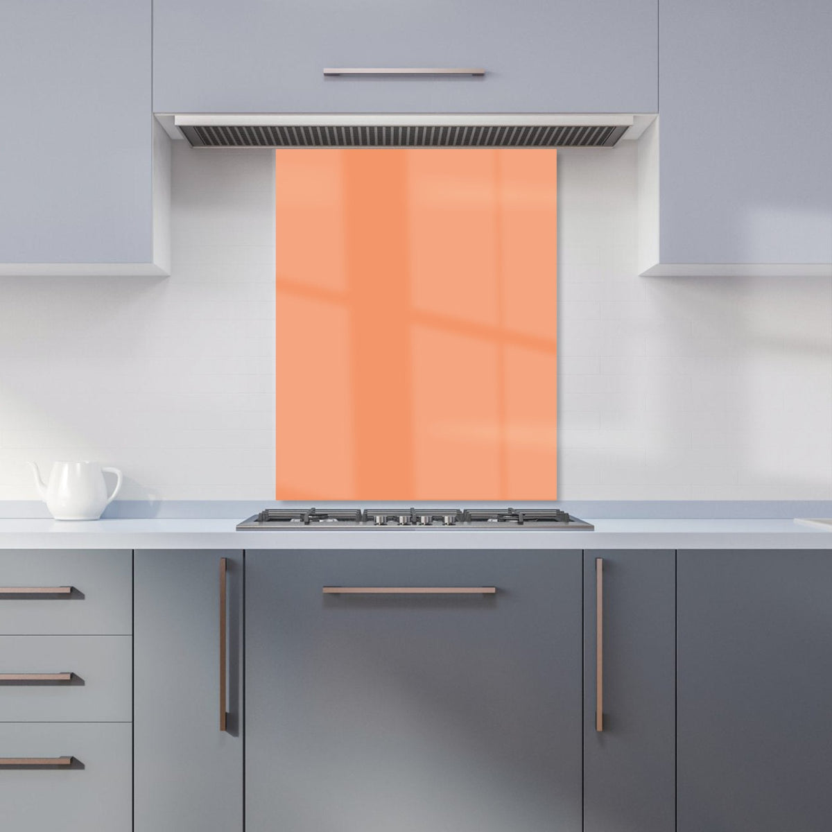Faded Orange Kitchen Splashback