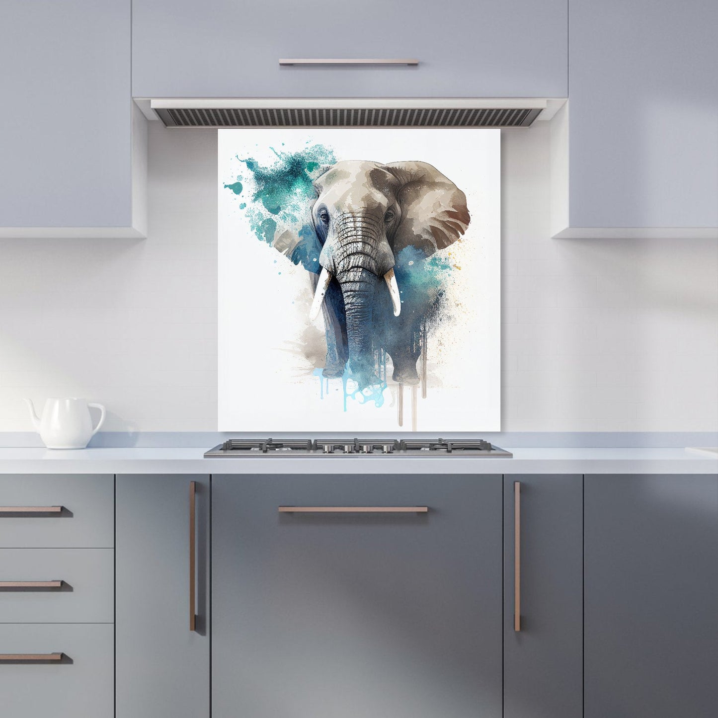 Majestic Elephant Splashart Kitchen Splashback