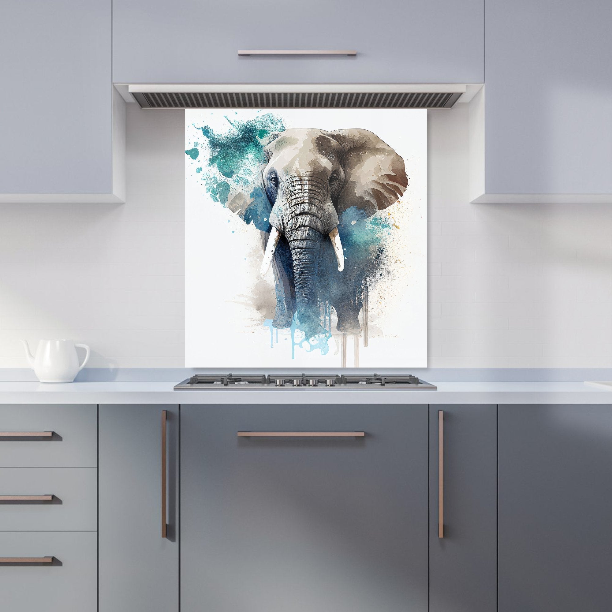 Majestic Elephant Splashart Kitchen Splashback