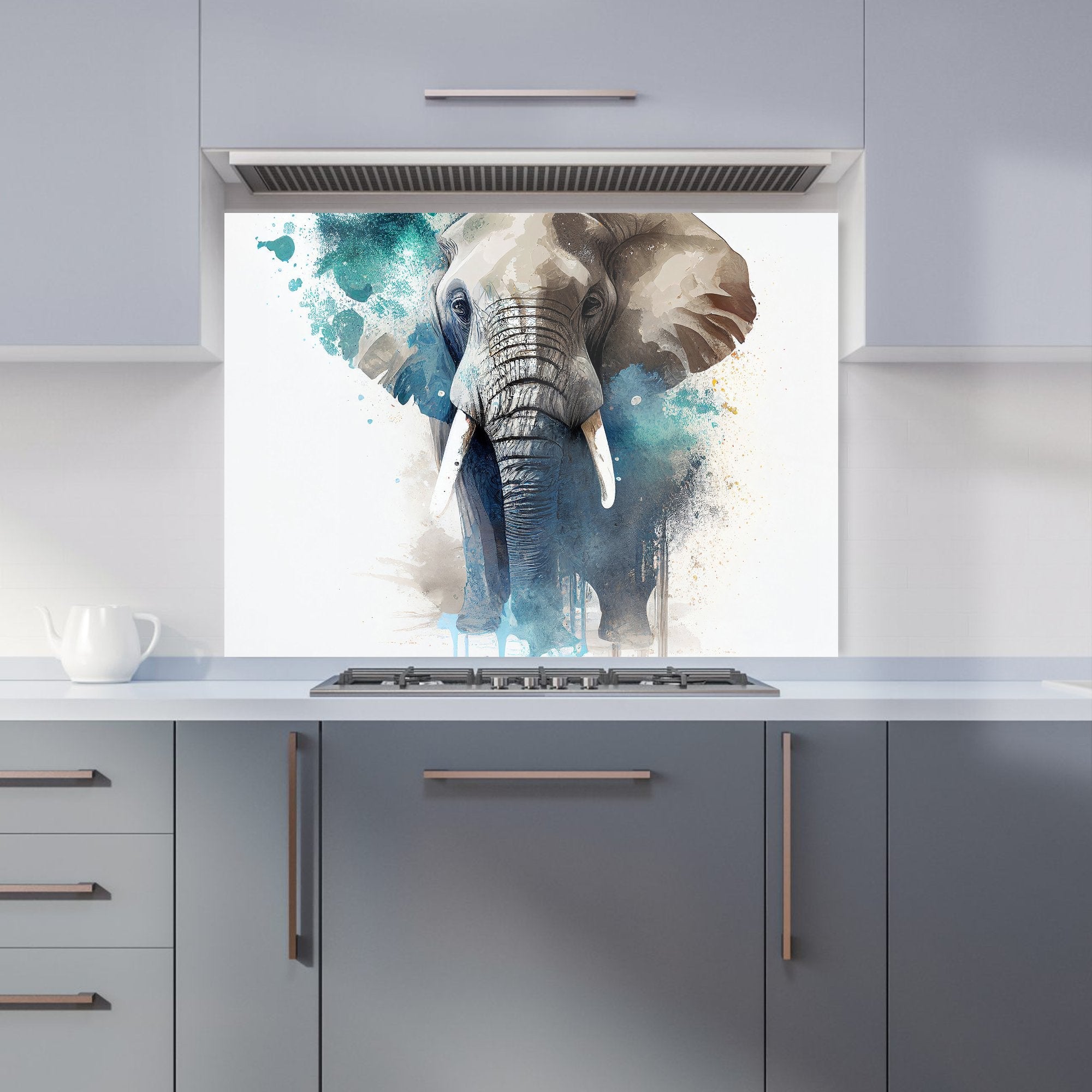 Majestic Elephant Splashart Kitchen Splashback
