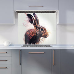 Hare Face Splashart Kitchen Splashback