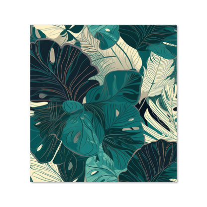 Tropical Green Leaves Kitchen Splashback