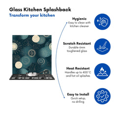 Blue Moon and Sun Kitchen Splashback
