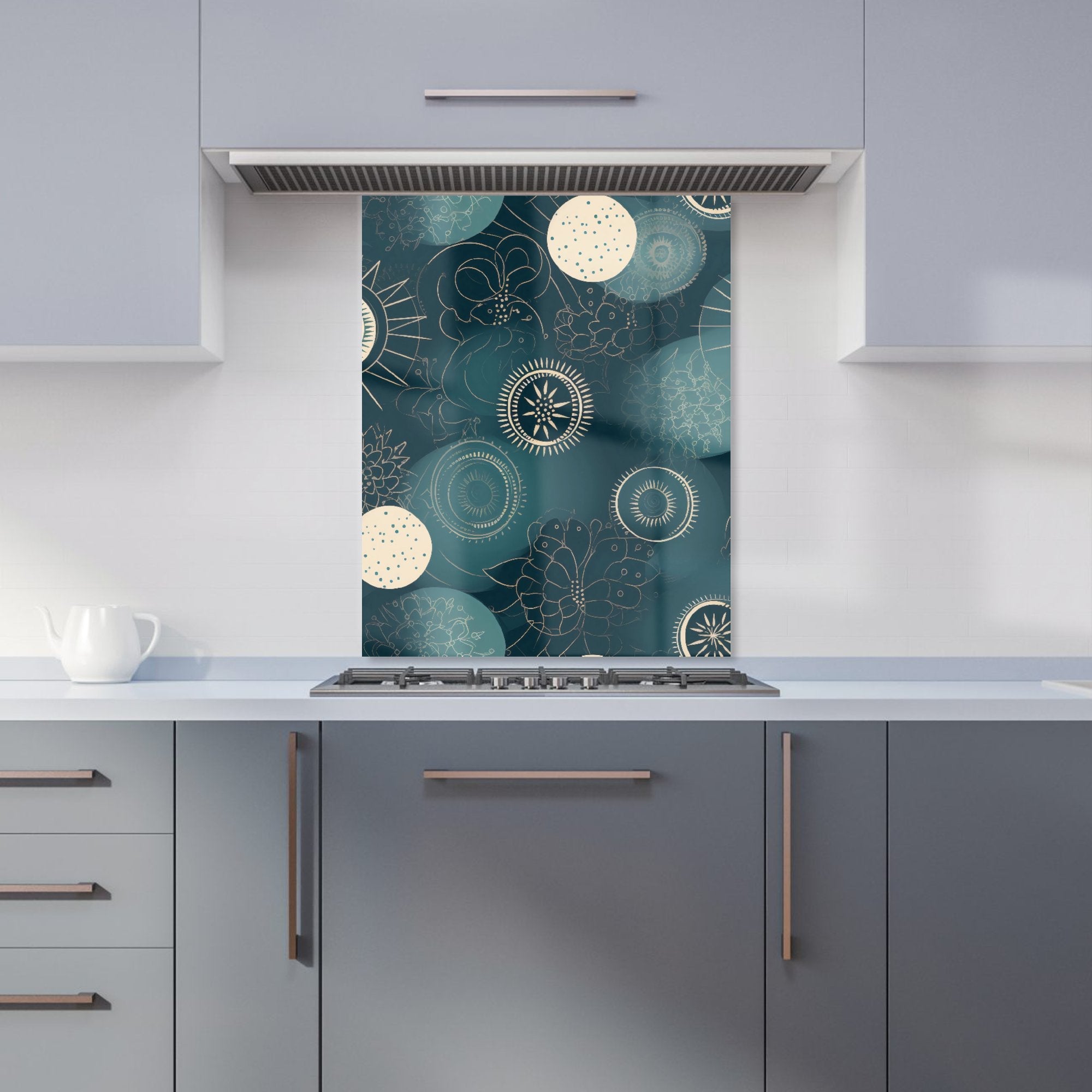Blue Moon and Sun Kitchen Splashback