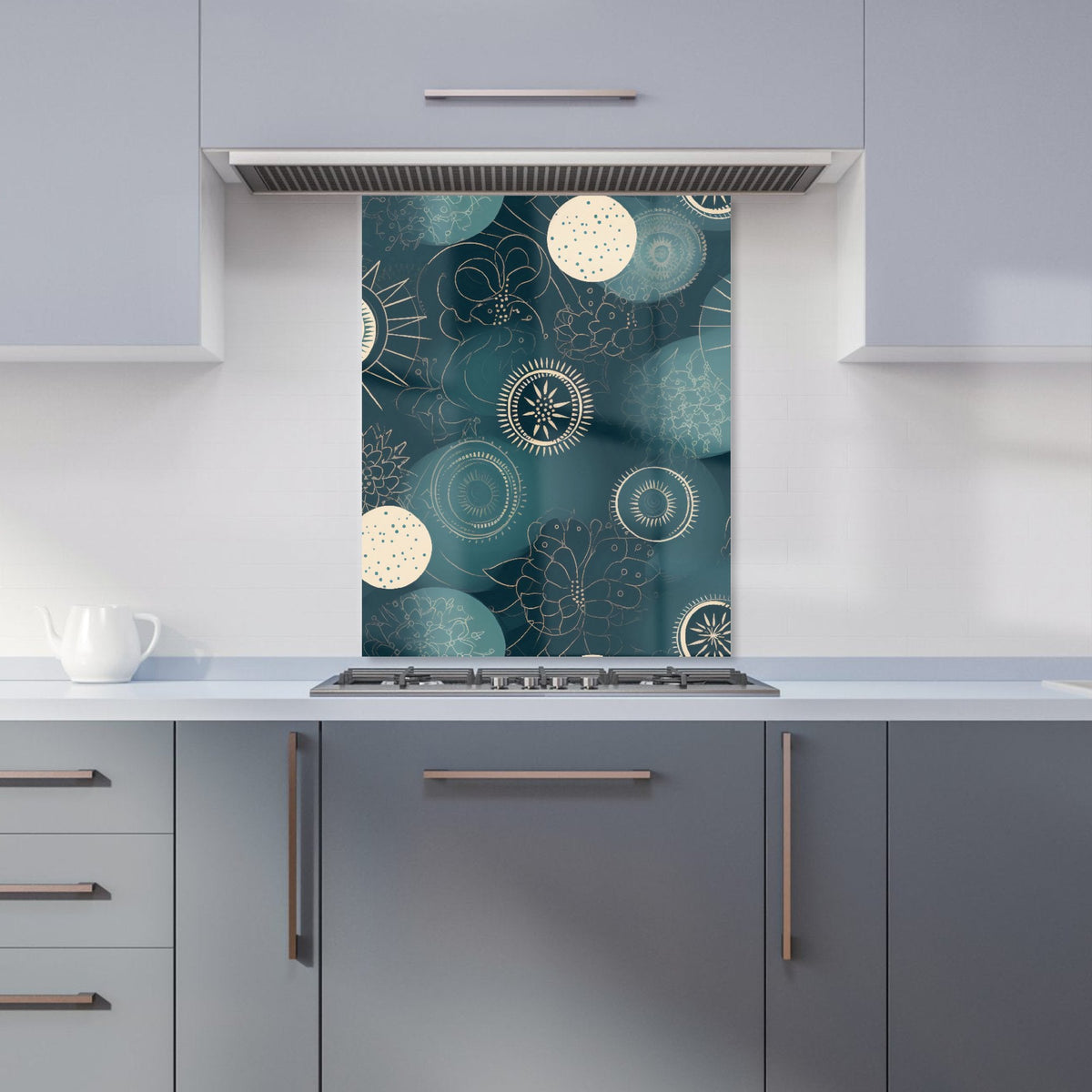 Blue Moon and Sun Kitchen Splashback